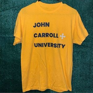 John Carroll University Vintage Y2K Yellow Shirt M College Ohio